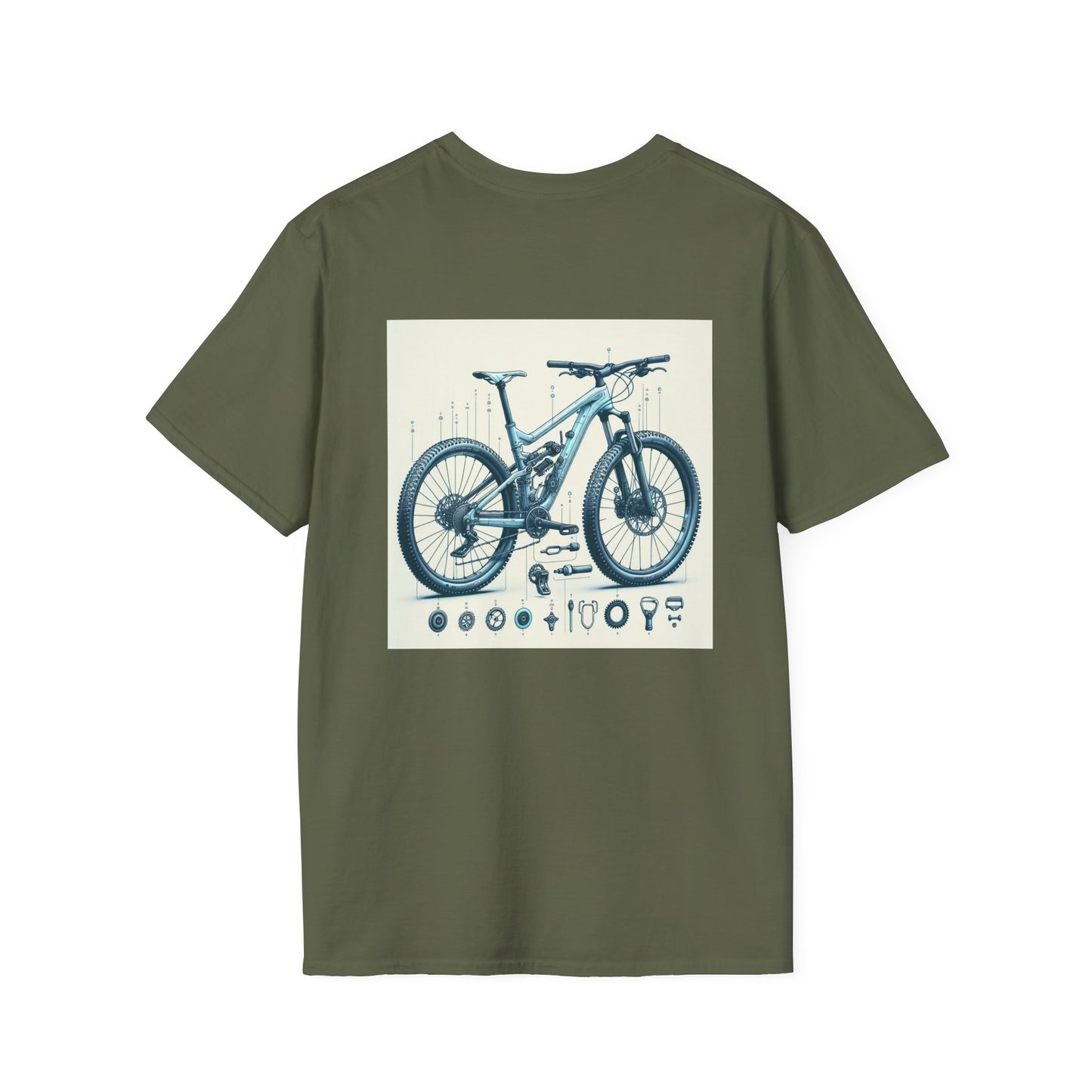 Detailed Mountain Bike T-Shirt