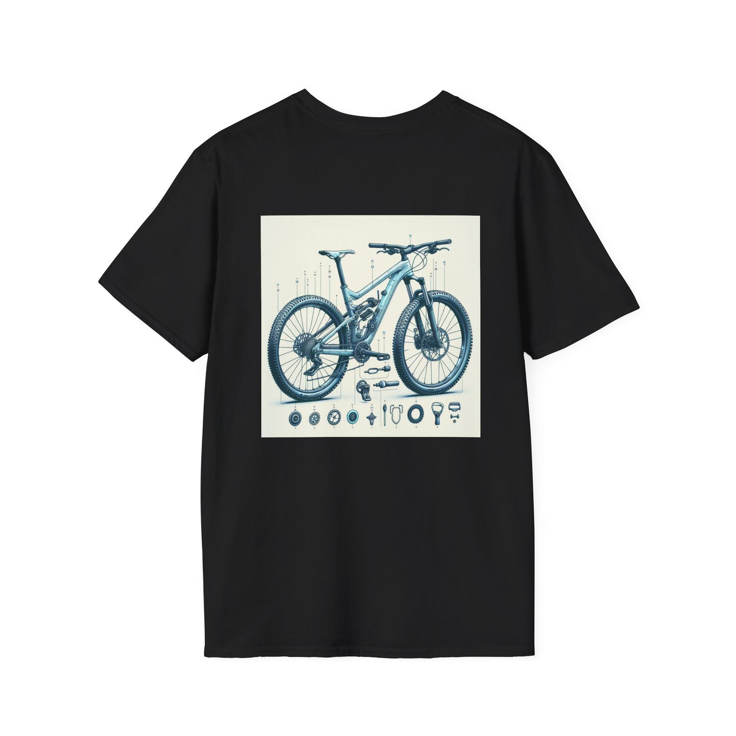 Detailed Mountain Bike T-Shirt