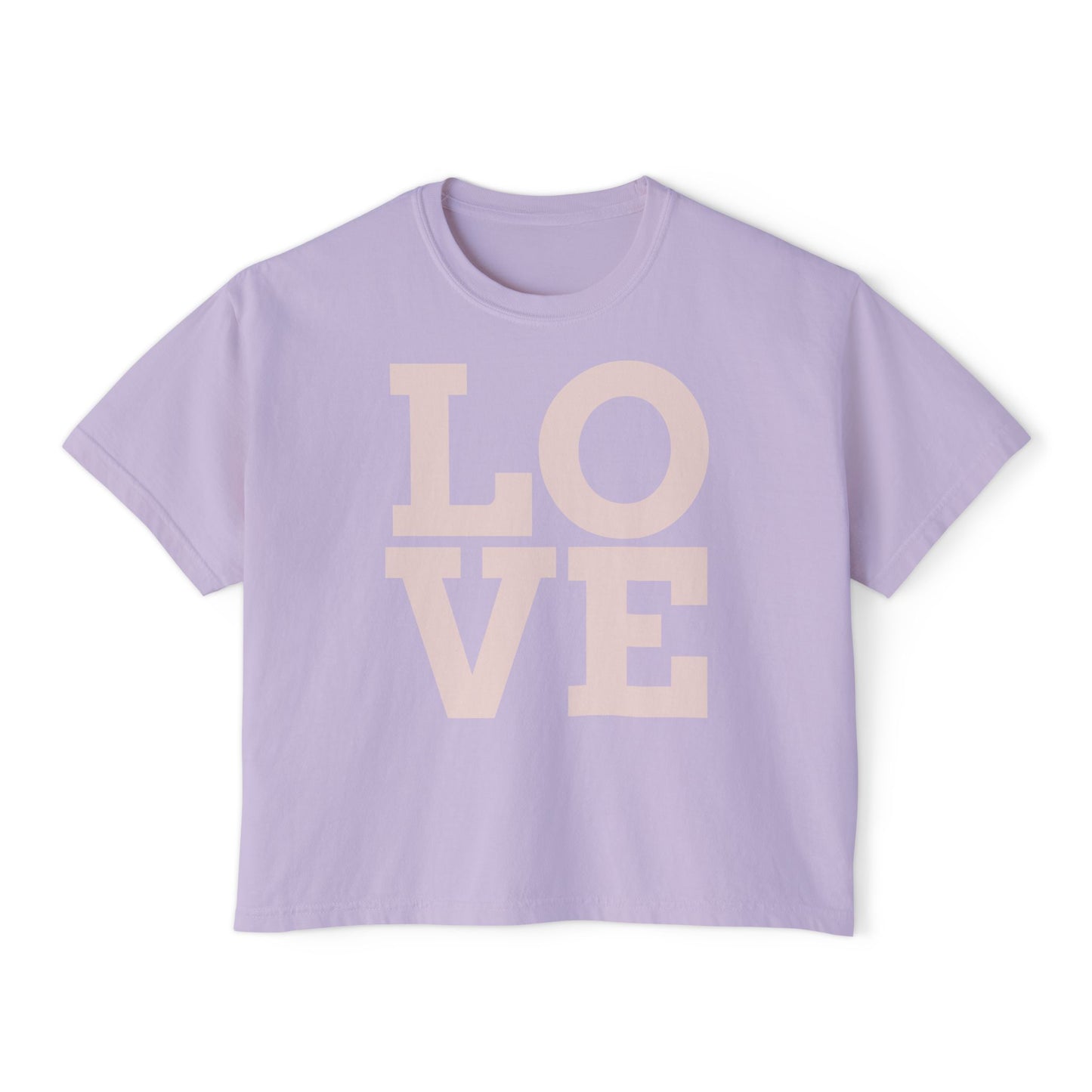 Women's Love Box Tee - Relaxed Fit T-Shirt, Casual Wear, Athletes Comfort