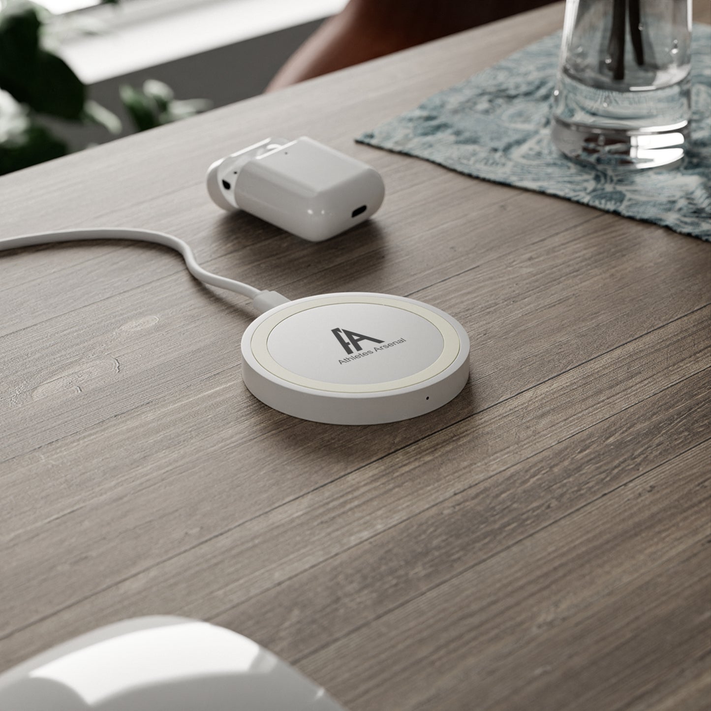 Quake Wireless Charging Pad - Sleek, Modern Design for Athletes, Perfect Gift for Tech Lovers, Home Office Decor, Holiday Essentials
